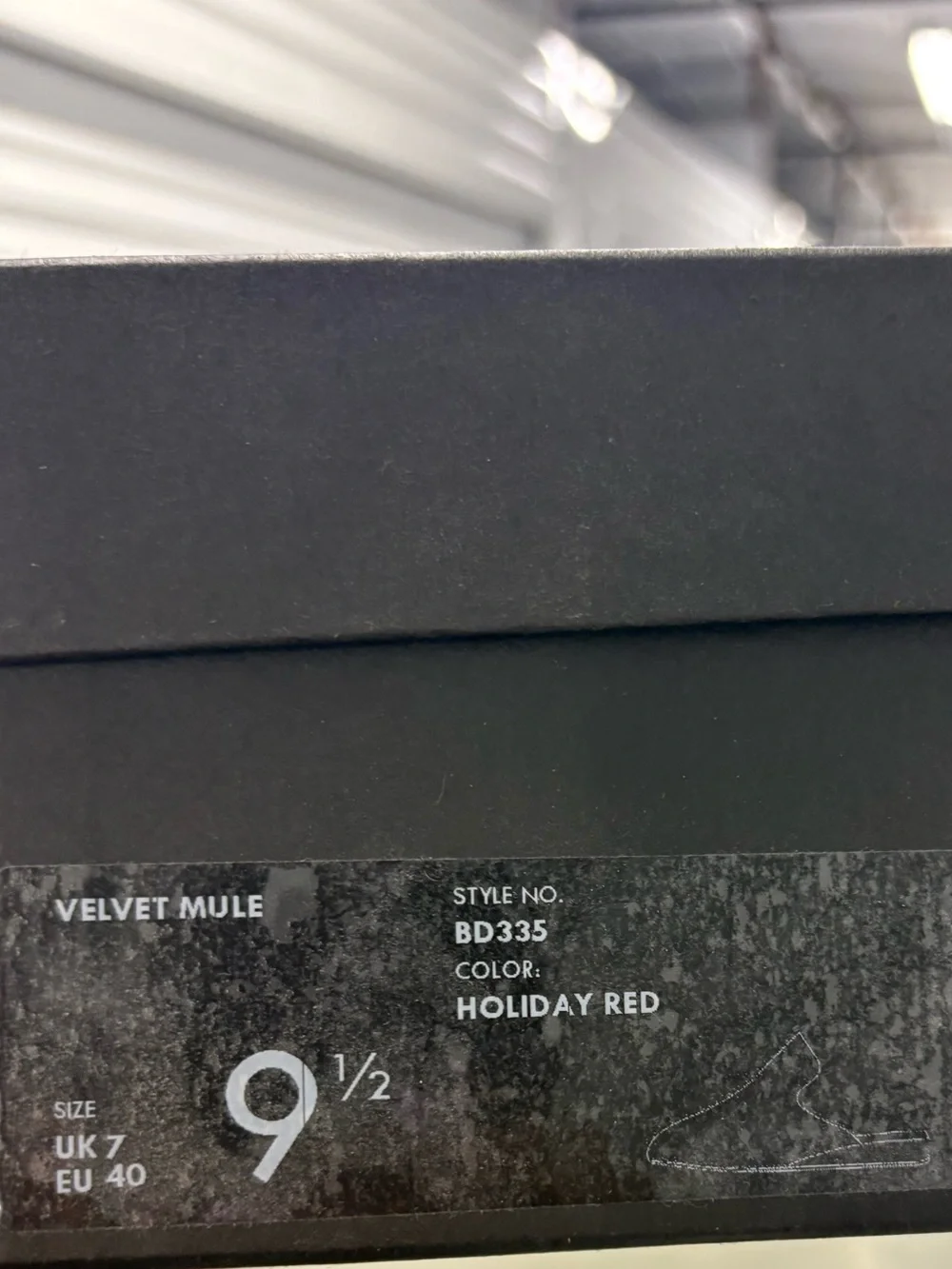 J. Crew Velvet Mule. Size 9.5. Like New.